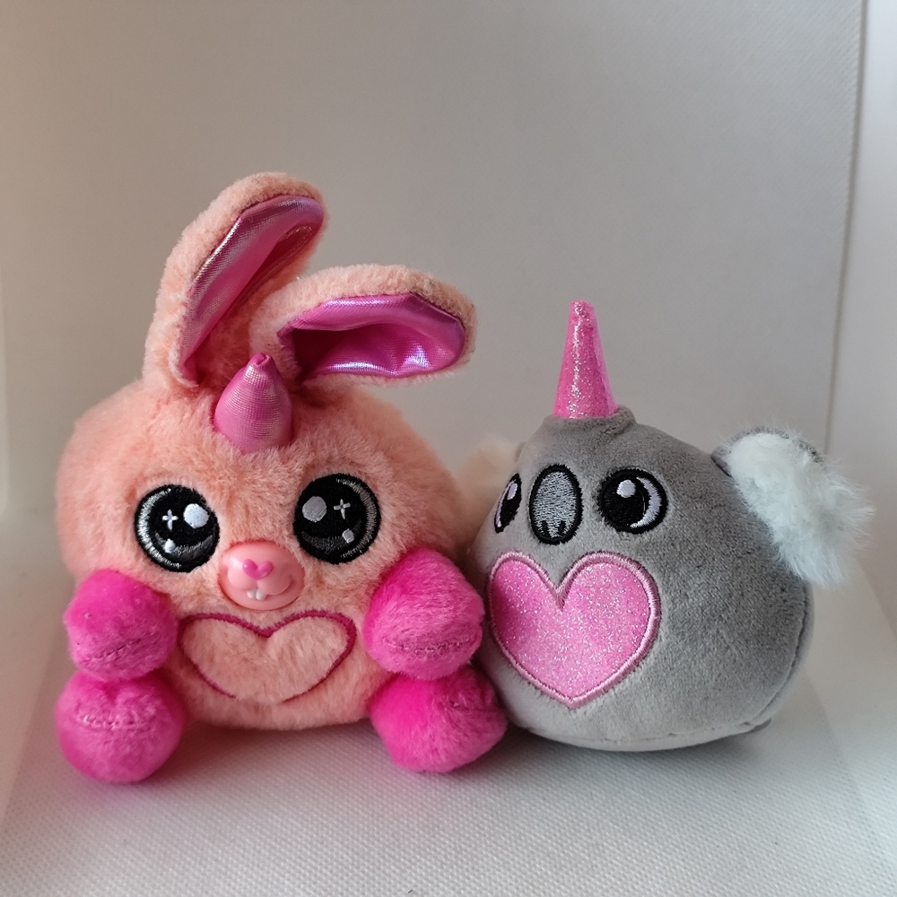 3/$25💙ZURU Rainbocorns Bunnycorn Surprise plush toys set of 2